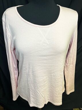 Soft Pink Long Sleeve T-shirt Size XL Like New Liz Claiborne